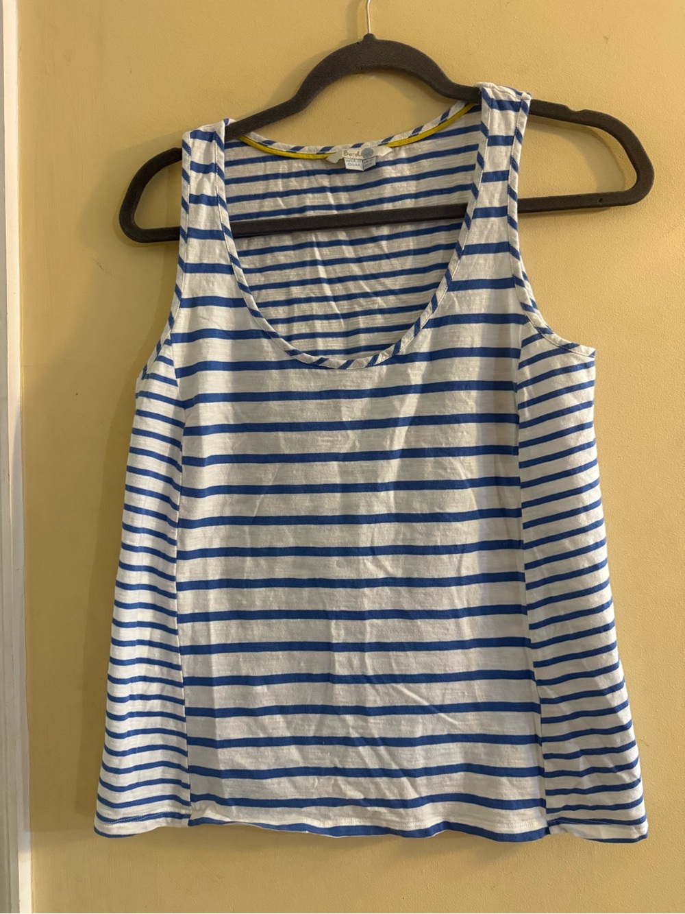 Boden Striped Blue and White Women’s Tank Top, sz 8